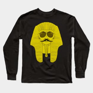 Cool Mustachioed Sphinx with Sunglasses & Mustache Long Sleeve T-Shirt